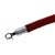 QueueWay Red Velour Rope, 6' ft., Polished Chrome Ends