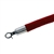 QueueWay Red Velour Rope, 8' ft., Polished Chrome Ends