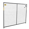 Perimeter Patrol Security Fence Single Panel 6'x7.5' Black