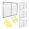 Perimeter Patrol Security Fence Panel Kit 4 Panels 6'x7.5' (30' ft) Black