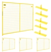 Perimeter Patrol Security Fence Panel Kit 4 Panels 6'x7.5' (30' ft) Yellow