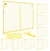Perimeter Patrol Security Fence Panel Kit 8 Panels 6'x7.5' (60' ft) Yellow