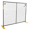 Perimeter Patrol Portable Security Fence Panel Kit 28 Panels 6'x7.5' (210' ft) Black