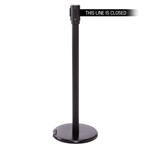 RollerPro 200, Black, Barrier with 11' THIS LINE IS CLOSED Belt