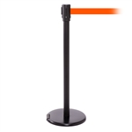 RollerPro 200, Black, Barrier with 11' Fluorescent Orange Belt