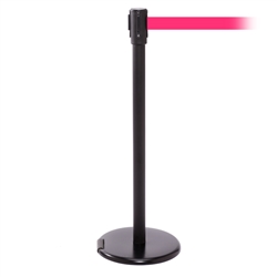RollerPro 200, Black, Barrier with 11' Fluorescent Pink Belt