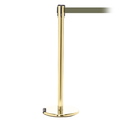RollerPro 200, Polished Brass, Barrier with 11' Olive Green Belt