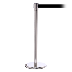 RollerPro 200, Polished Stainless, Barrier with 11' Black Belt