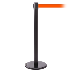 RollerPro 250, Black, Barrier with 11' Fluorescent Orange Belt