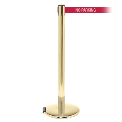 RollerPro 250, Polished Brass, Barrier with 11' NO PARKING Belt
