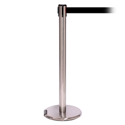 RollerPro 250, Satin Chrome, Barrier with 11' Black Belt