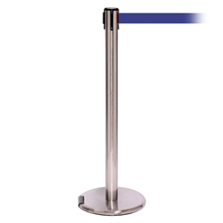 RollerPro 250, Satin Chrome, Barrier with 11' Blue Belt
