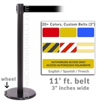 RollerPRO 250 Xtra - 3" inch wide belt barrier.