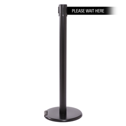 RollerPro 250 Xtra, Black, Barrier with 3" wide 11' PLEASE WAIT HERE Belt