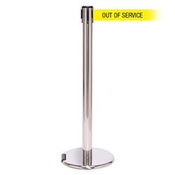 RollerPro 250 Xtra, Polished Chrome, Barrier with 3" wide 11' OUT OF SERVICE Belt