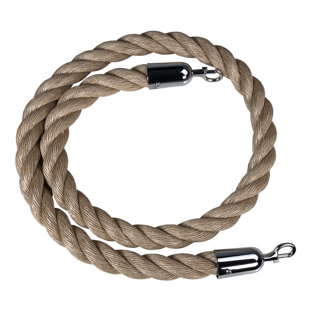 Q-Boss Crowd Control Stanchion Rope 1.5 inches Diam. Poly-Hemp (#901)