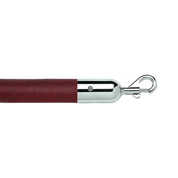 Maroon "Leather" Stanchion Rope Naugahyde 1.5" dia.