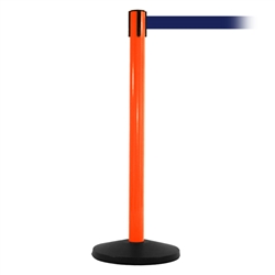 SafetyMaster 450, Orange, Barrier with 11' Navy Blue Belt