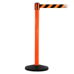 SafetyMaster 450, Orange, Barrier with 11' Orange/Black Diagonal Belt