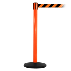 SafetyMaster 450, Orange, Barrier with 11' Orange/Black Diagonal Belt