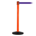 SafetyMaster 450, Orange, Barrier with 11' Purple Belt