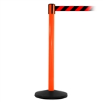 SafetyMaster 450, Orange, Barrier with 11' Red/Black Diagonal Belt