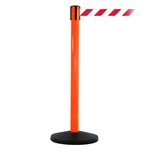 SafetyMaster 450, Orange, Barrier with 11' Red/White Diagonal Belt