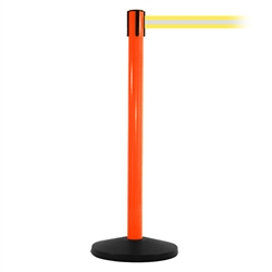 SafetyMaster 450, Orange, Barrier with 11' Yellow/Reflective Stripe Belt