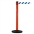 SafetyMaster 450, Red, Barrier with 11' Blue/White Diagonal Belt