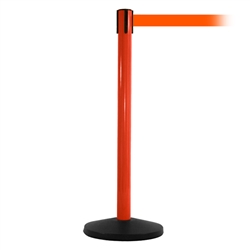 SafetyMaster 450, Red, Barrier with 11' Fluorescent Orange Belt