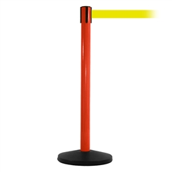 SafetyMaster 450, Red, Barrier with 11' Fluorescent Yellow Belt
