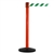SafetyMaster 450, Red, Barrier with 11' Green/White Diagonal Belt