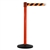 SafetyMaster 450, Red, Barrier with 11' Orange/Black Diagonal Belt