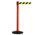 SafetyMaster 450, Red, Barrier with 11' Yellow/Black Diagonal Belt