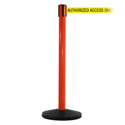 SafetyMaster 450, Red, Barrier with 11' AUTHORIZED ACCESS ONLY Belt