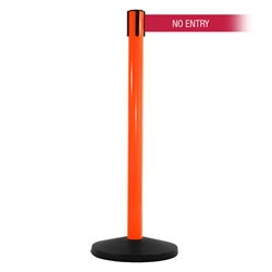 SafetyMaster 450 Xtra, Orange, Barrier with 3" wide 11' NO ENTRY Belt