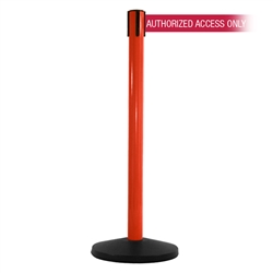 SafetyMaster 450 Xtra, Red, Barrier with 3" wide 11' AUTHORIZED ACCESS ONLY - RED Belt