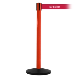 SafetyMaster 450 Xtra, Red, Barrier with 3" wide 11' NO ENTRY Belt
