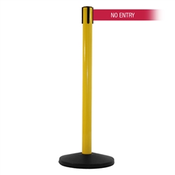 SafetyMaster 450 Xtra, Yellow, Barrier with 3" wide 11' NO ENTRY Belt