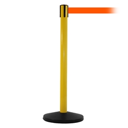 SafetyMaster 450, Yellow, Barrier with 11' Fluorescent Orange Belt