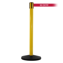SafetyMaster 450, Yellow, Barrier with 11' NO ENTRY Belt