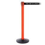 SafetyPro 250, Orange, Barrier with 11' THIS LINE IS CLOSED Belt