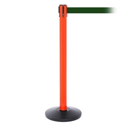 SafetyPro 250, Orange, Barrier with 11' Dark Green Belt