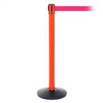SafetyPro 250, Orange, Barrier with 11' Fluorescent Pink Belt