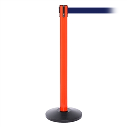 SafetyPro 250, Orange, Barrier with 11' Navy Blue Belt
