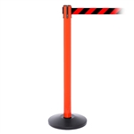 SafetyPro 250, Orange, Barrier with 11' Red/Black Diagonal Belt