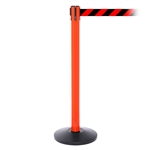 SafetyPro 250, Orange, Barrier with 11' Red/Black Diagonal Belt