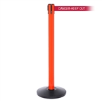 SafetyPro 250, Orange, Barrier with 11' DANGER-KEEP OUT - RED Belt