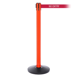 SafetyPro 250, Orange, Barrier with 11' NO ENTRY Belt