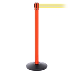 SafetyPro 250, Orange, Barrier with 11' Yellow/Reflective Stripe Belt